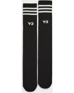 Y-3 Logo Black Socks (men, Black, 3)