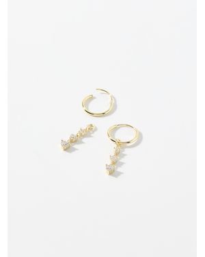 Midi34 Anissa Earrings - White
