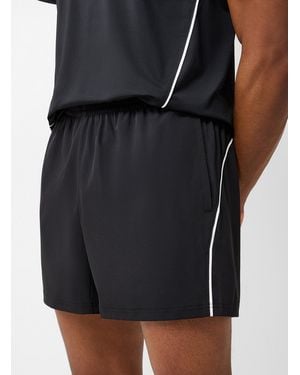 I.FIV5 Stretch Trimmed Short With No Undergarment Length: 4.5" - Black