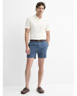 Le 31 Soft Twill Short Inseam: 6" - Blue