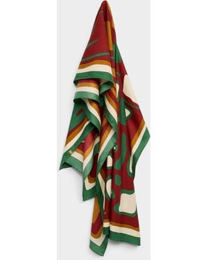 Barts Abstract Shape Lightweight Scarf - White