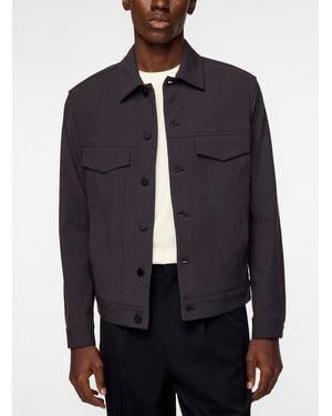 Theory River Neoteric Twill Jacket - Blue