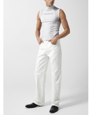 MISBHV Studded Stars White Pant