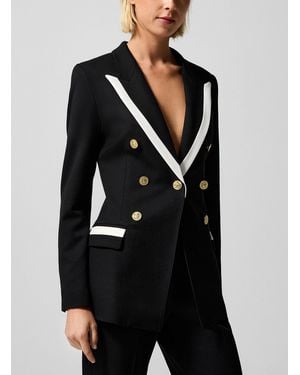 Smythe Not A Db White Piping Blazer - Black