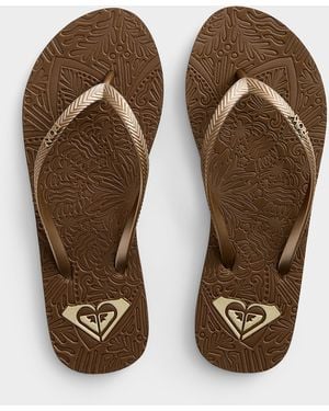 Roxy Antilles Ii Embossed Flip - Brown