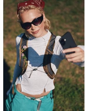 Free People Love Club Ribbed T - Green