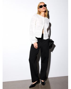 Icône Thick Knit Straight - White
