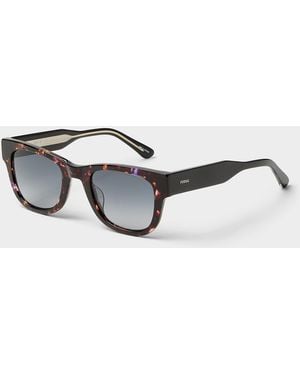 Fossil Colourful Square Sunglasses - Brown