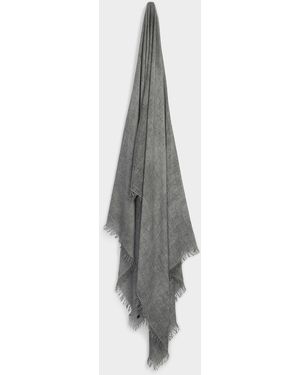 Fraas Fringed Raw Weave Lightweight Scarf - White