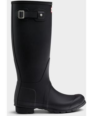 HUNTER Matte Black Original Tall Rain Boots Women