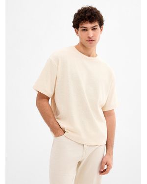Le 31 Crepe Knit T - White