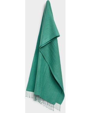 Simon's Lightweight Cashmere Pashmina Scarf - Green