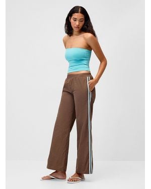 Pretty Garbage Side Stripes Canvas Pant - Blue