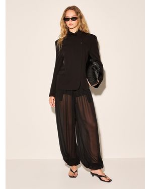 Icône Asymmetrical Buttons Straight Stand - Black