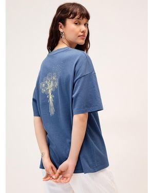 Twik Printed Washed T - Blue