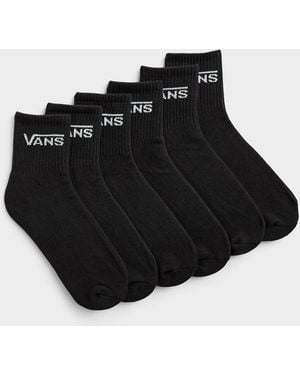 Vans Padded Ribbed Ankle Socks 6 - Black