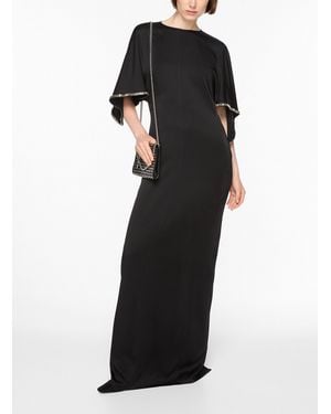 Stella McCartney Crystal Embellished Long Dress - Black