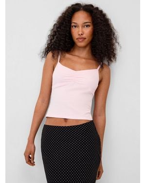 Twik Ruched Centre Cami - White