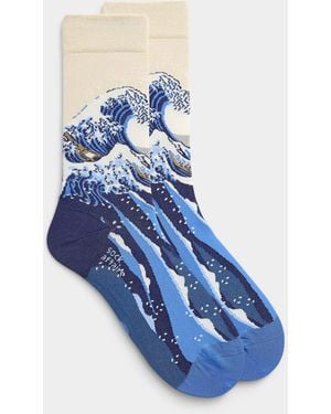 Sock Affairs The Great Wave Socks - Blue