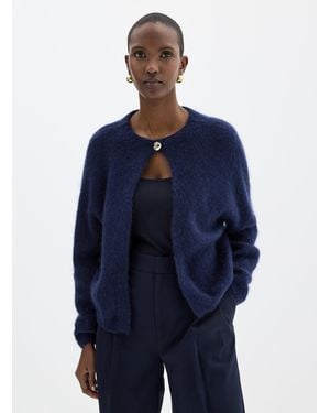 Contemporaine Fuzzy Mohair Single - Blue