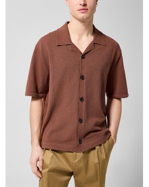 Paul Smith Terry Cabana Shirt - Brown