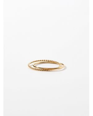 Simon's Delicate Double Ring - White