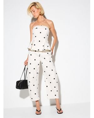 Icône Polka Dot Twill Barrel - White