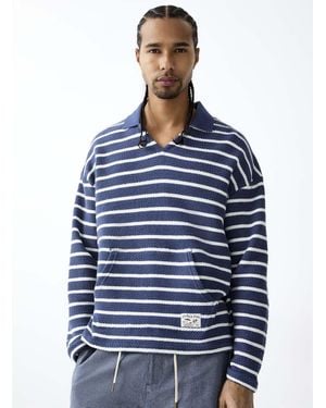 Scotch & Soda Naval Johnny Collar Polo - Blue