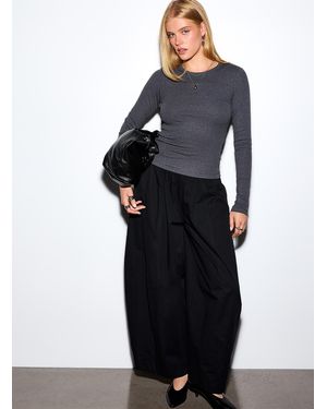JJXX Fitted Ribbed Long - Grey