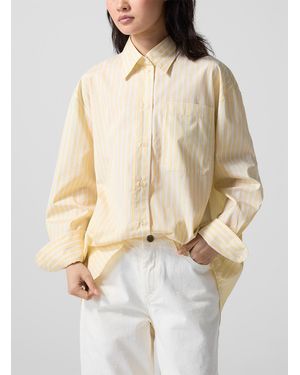 Soeur Carlotta Loose Striped Shirt - Natural