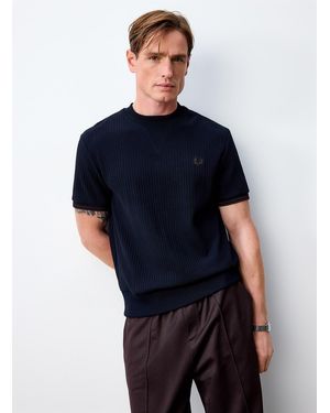 Fred Perry Striped Edging Flat - Blue