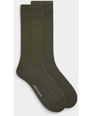 Le 31 Pin Dot Dress Socks - Green