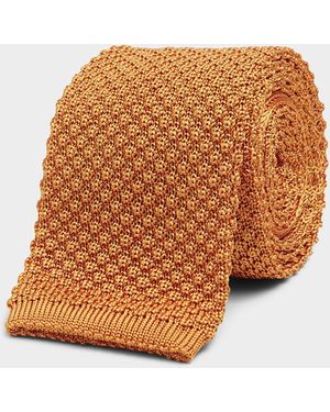 Le 31 Embossed Knit Skinny Tie - Multicolour