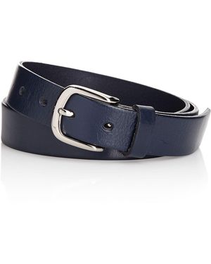 Simon's Essential Leather Belt - Blue