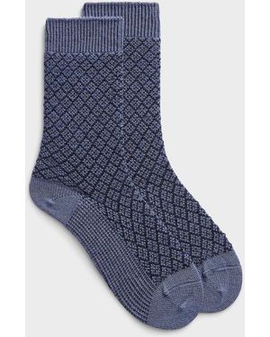 Smartwool Mercantile Merino Crew Sock Everyday Cozy - Blue