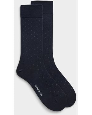 Le 31 Pin Dot Dress Socks - Blue