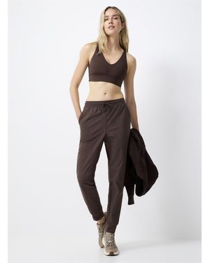 I.FIV5 Stretch Canvas sweatpants - White