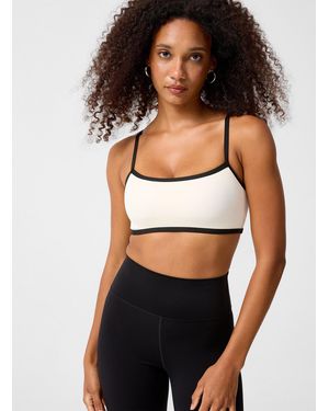 I.FIV5 Velvety Square Neck Bra Low - Black