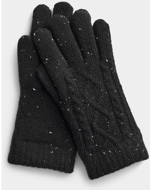 Simon's Confetti Knit Gloves - Black