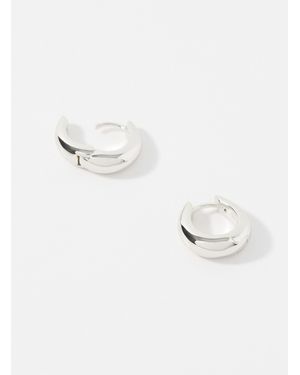 Midi34 Olivia Small Hoops - White
