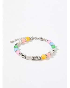 Le 31 Metallic And Coloured Bead Bracelet - Multicolour