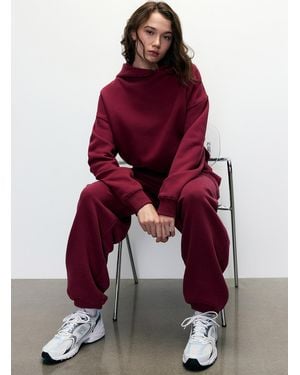 Twik Fleece Hoodie Relaxed Fit - Red