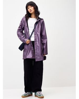Rains A-line Raincoat (women, Crimson, Large) - Purple