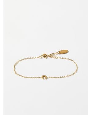 Simon's Alphabet Character Chain Bracelet - White