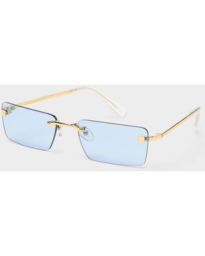 Miller Laila Frameless Sunglasses - Blue