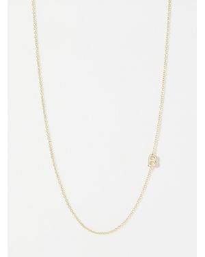 Midi34 Alpha Minimalist Necklace - White