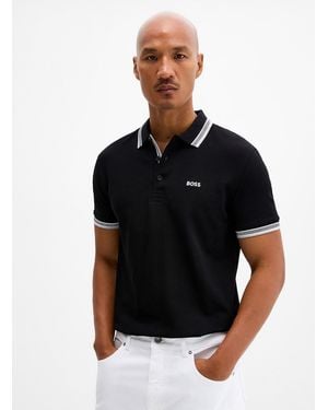 BOSS Paddy Piqué Polo - Black