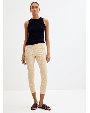 Hue Beige Foliage Stretch Denim legging - Grey