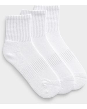 I.FIV5 Organic Cotton Athletic Socks 3 - White