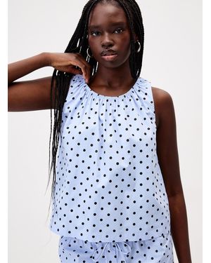 Things Between Polkadot Poplin Camisole - Blue